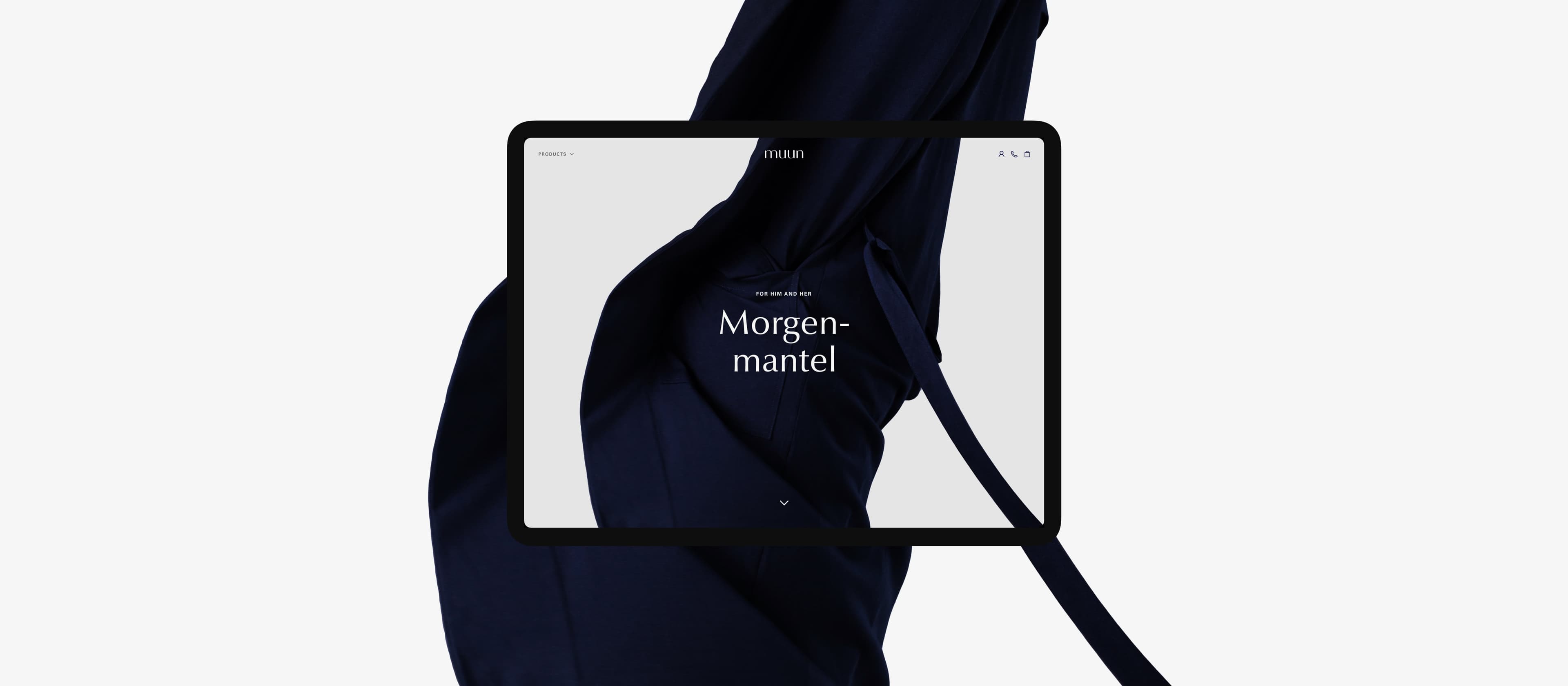 Muun bed and bedding campaign scene.